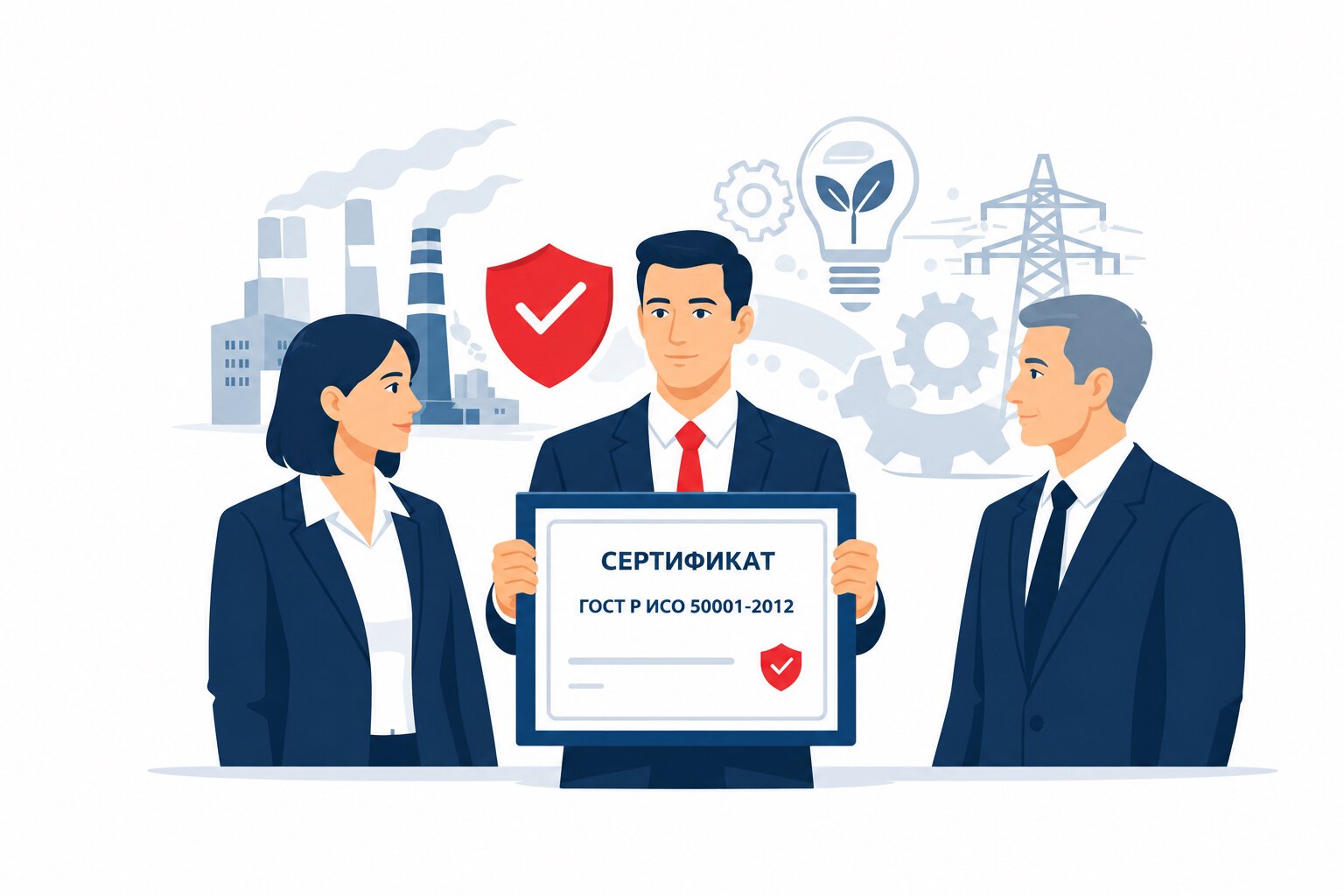 Оформление сертификата ГОСТ Р ИСО 50001-2012 в Евпатории и по всему городскому округу Евпатория республики Крым