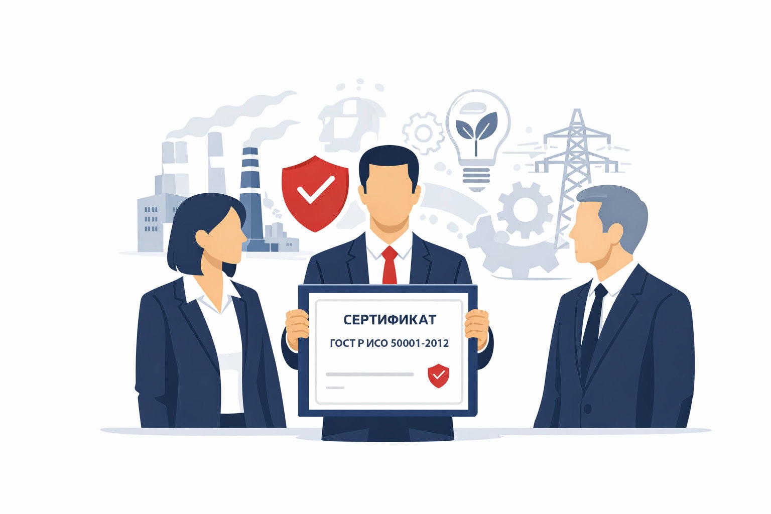 Оформление сертификата ГОСТ Р ИСО 50001-2012 в Евпатории и по всему городскому округу Евпатория республики Крым